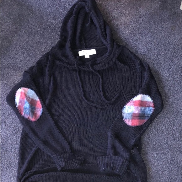 Vintage Havana navy blue sweater w elbow patches - Picture 1 of 1